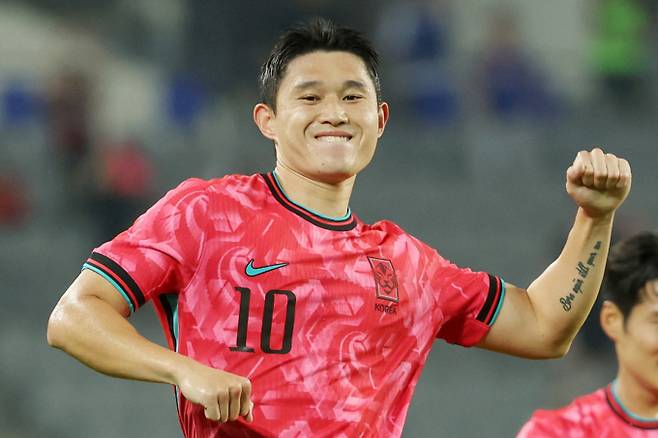 김천 상무가 에이스 이동경을 필두로 전북 현대모터스를 만난다. 사진은 국가대표로 차출됐던 김천 이동경의 모습. /사진=뉴스1