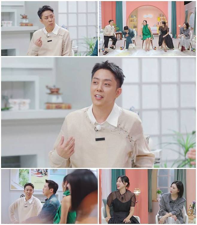 [서울=뉴시스] 가수 은지원이 오는 21일 방송하는 MBN 예능 프로그 '돌싱글즈7'에서 출연진과 함게 돌싱남녀 최종커플의 서울 데이트를 지켜본다. (사진=MBN '돌싱글즈7' 제공) 2025.09.19. photo@newsis.com *재판매 및 DB 금지