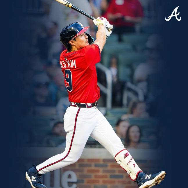 김하성의 타격 장면. /사진=애틀랜타 브레이브스 공식 SNS
