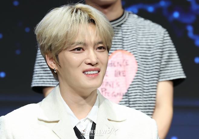 (서울=뉴스1) 권현진 기자 = 가수 김재중이 16일 서울 구로구 디큐브시티 더세인트에서 열린 K-POP 월드 스케일 데뷔 프로젝트 Mnet '보이즈 2 플래닛(BOYS II PLANET )' 제작발표회에 참석해 미소를 짓고 있다. 2025.7.16/뉴스1  Copyright (C) 뉴스1. All rights reserved. 무단 전재 및 재배포,  AI학습 이용 금지. /사진=(서울=뉴스1) 권현진 기자