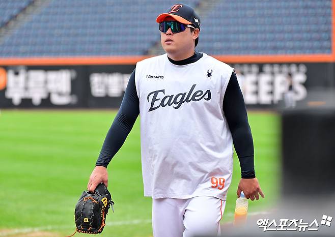 지난해 한화 이글스 복귀 후 류현진재단을 설립한 류현진. 사진 엑스포츠뉴스 DB