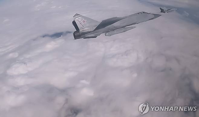 러시아의 미그-31 전투기(기사와 관련 없음) [EPA 연합뉴스 자료사진. 재판매 및 DB 금지]