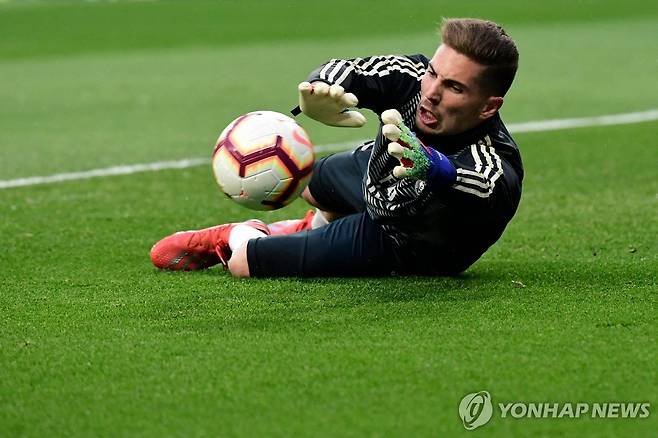 지네딘 지단의 아들은 골키퍼 루카 지단. [AFP=연합뉴스 자료사진]