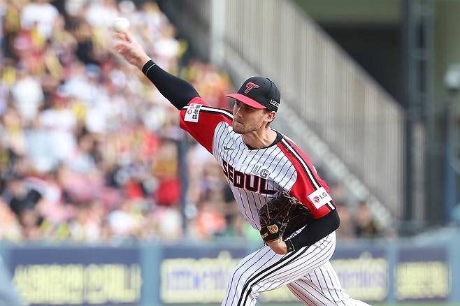 20일 패전 투수가 된 LG 톨허스트 [LG 트윈스 제공. 재판매 및 DB 금지] photo@yna.co.kr