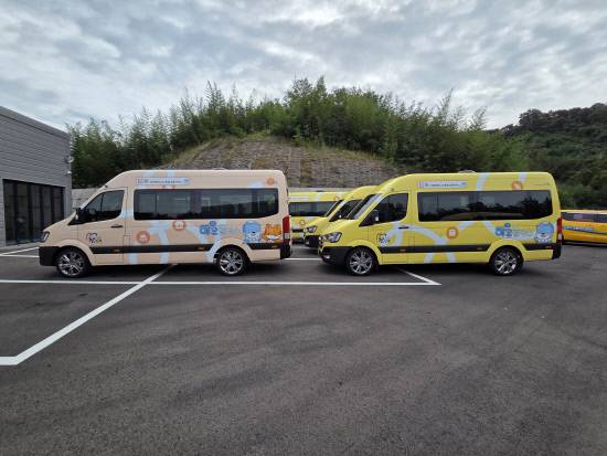 진주시가 오는 26일부터 진주형 마스(MaaS)를 시험 개통한다. 사진은 하모콜버스.