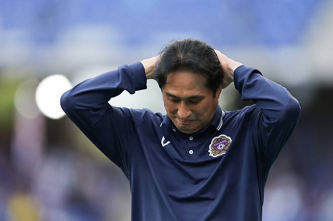 울산문수축구경기장/ K리그1/ 울산HDFC vs FC안양/ 안양 유병훈 감독/ 아쉬움/ 사진 김정수