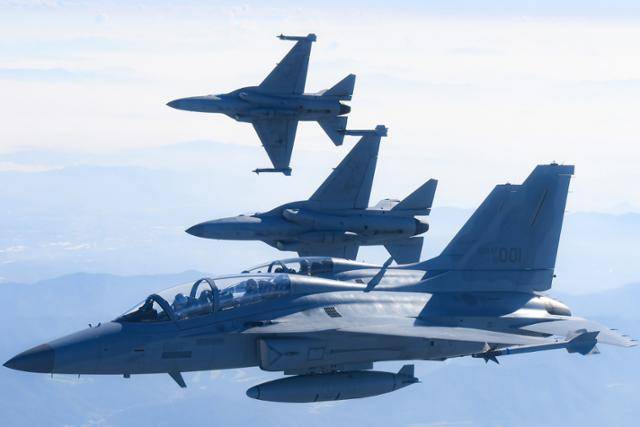 FA-50 경공격기. 국방부제공