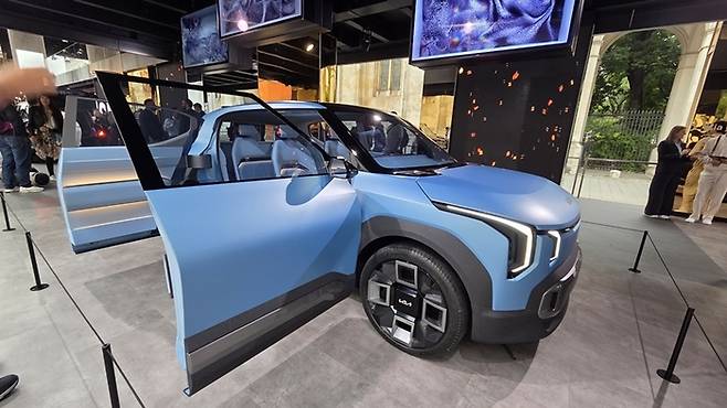 코치도어를 적용한 콘셉트 EV2 [사진촬영=최기성 매경 디지털뉴스룸 기자]