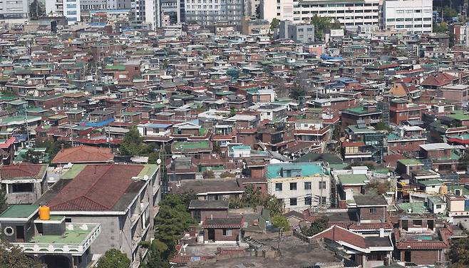 6·27 대책 이후 이주비 대출 승계가 불가능해진 서울 동작구 노량진뉴타운의 전경.  매경DB