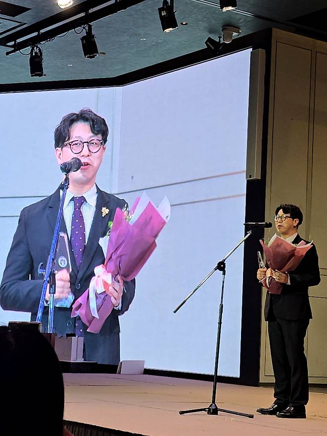 우승 소감을 밝히는 이형택 소믈리에. 최현태 기자