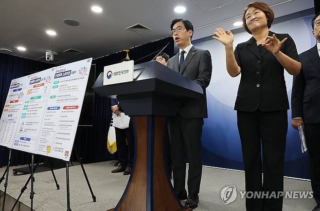 민생회복 소비쿠폰 2차 지급 브리핑 하는 김민재 행안부 차관 (서울=연합뉴스) 이정훈 기자 = 김민재 행정안전부 차관이 12일 서울 종로구 정부서울청사에서 민생회복 소비쿠폰 2차 지급 관련 브리핑을 하고 있다. 2025.9.12 uwg806@yna.co.kr