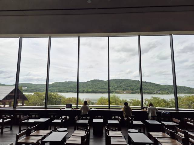 소노캄경주의 카페 '오롯'/사진=김아름 기자 armijjang@