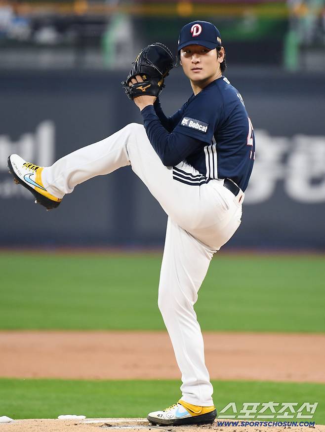 9일 수원 KT위즈파크에서 열린 두산-KT전. 두산 선발투수로 마운드에 오른 곽빈. 수원=정재근 기자 cjg@sportschosun.com/2025.9.9/