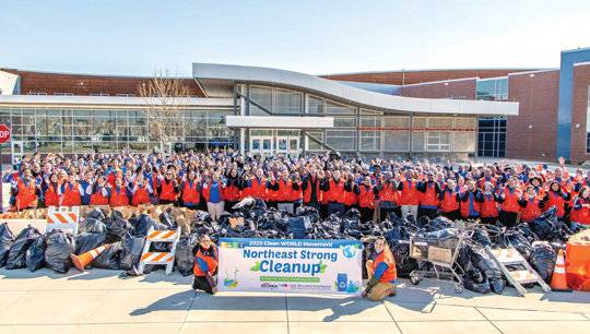 2월 23일, 미국 회원들이 펜실베이니아주 필라델피아 지역에서 ‘전 세계 클린월드운동’을 실시하며 쓰레기 1.8톤을 수거했다.&nbsp;