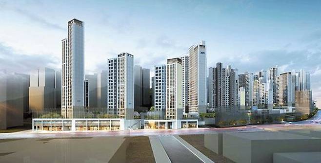 GS건설이 분양을 앞둔 경기 광명시 ‘철산역자이’의 완공 후 예상 모습. 2045가구 대단지로 조성되는 이 단지는 서울 지하철 7호선 철산역을 걸어서 이용할 수 있고, 단지 인근에 초등학교와 녹지가 잘 갖춰져 있다는 평가를 받는다. /GS건설