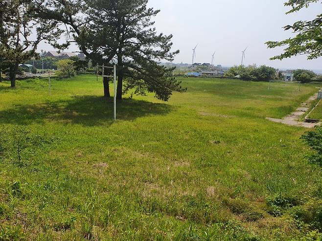 제주시 한경면 신창중학교 운동장