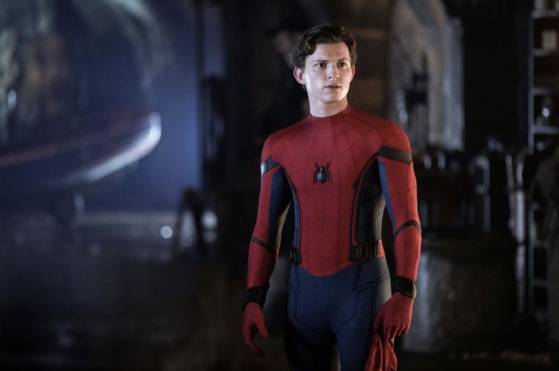 스파이더맨 역할을 맡은 배우 톰 홀랜드. 소니픽처스 제공.