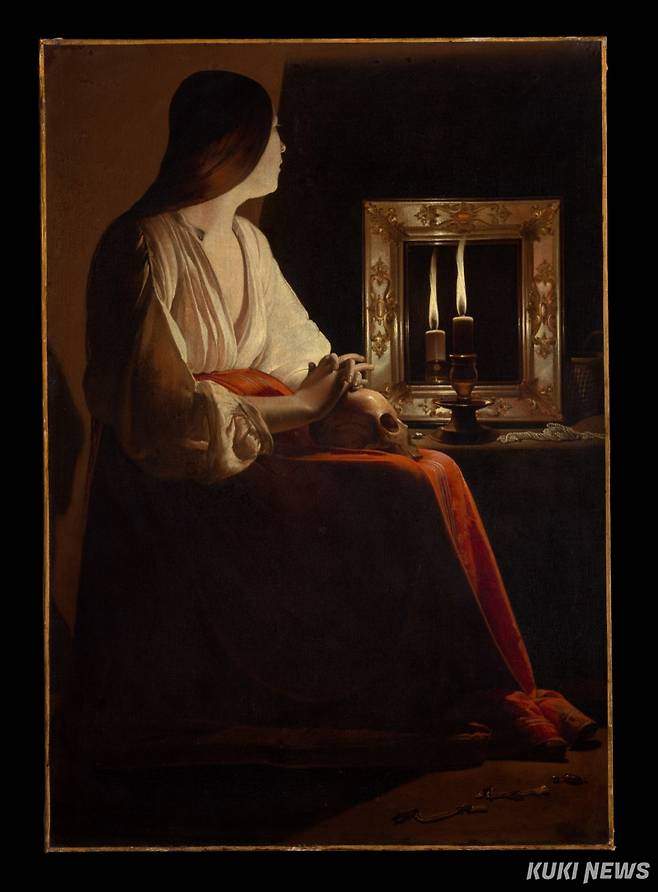 조르주 드 라 투르, <회개하는 막달레나>, 약 1640년, 캔버스에 오일, 133.4x101.2cm, 메트로폴리탄 박물관&nbsp;