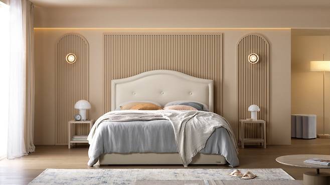 에이스침대의 호텔침대 시리즈 '플로라'.