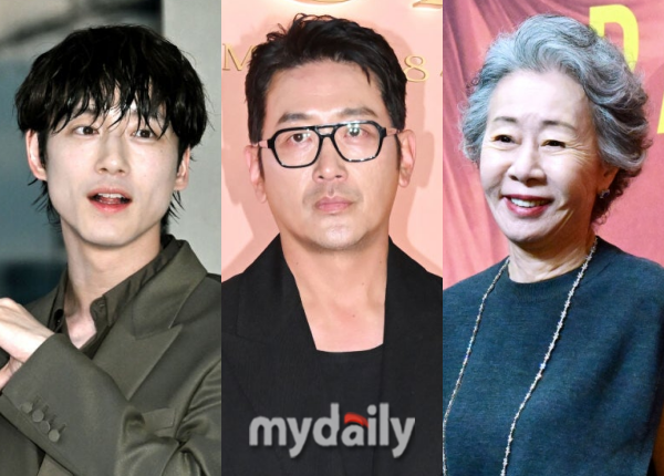 사카구치 켄타로, 하정우, 윤여정/마이데일리 DB