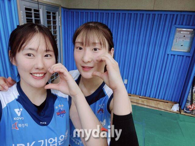 IBK기업은행 세터 박은서와 최연진./단양=이보미 기자