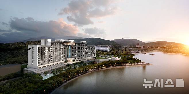 [경주=뉴시스] 경북 경주 보문관광단지에 자리 잡은 5성급 프리미엄 리조트 소노캄 경주 전경. photo@newsis.com