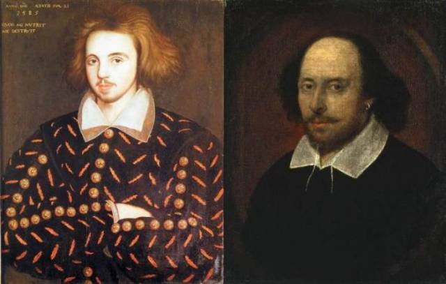 ▲말로(왼쪽)와 셰익스피어 ⓒ필자 제공