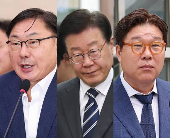 쌍방울그룹의 불법 대북 송금 의혹과 관련한 핵심 인물인 이화영 전 경기도 평화부지사, 이재명 대통령, 김성태 전 쌍방울그룹 회장(왼쪽부터) ⓒ시사저널 박은숙·연합뉴스