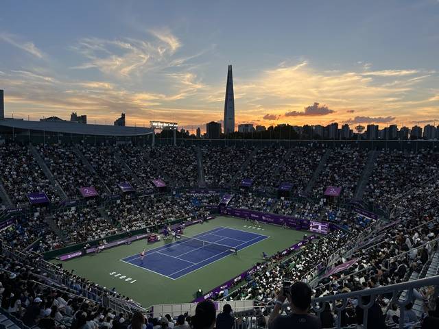 코리아오픈에서 뜨거운 응원을 보내준 한국 팬들. /사진=코리아오픈 조직위원회 제공