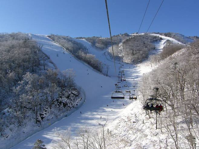 ▲ 부영그룹 무주덕유산리조트 스키장 전경. /사진제공=무주덕유산리조트