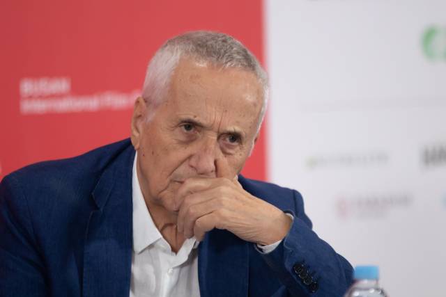 이탈리아의 거장 마르코 벨로키오 감독이 지난 22일 오후 부산 해운대구 영화의전당에서 기자간담회를 갖고 그의 영화 세계에 관한 생각을 풀어냈다. 정성운 인턴기자