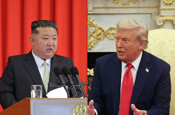 ▲ 김정은 북한 국무위원장과 도널드 트럼프 미국 대통령. 연합