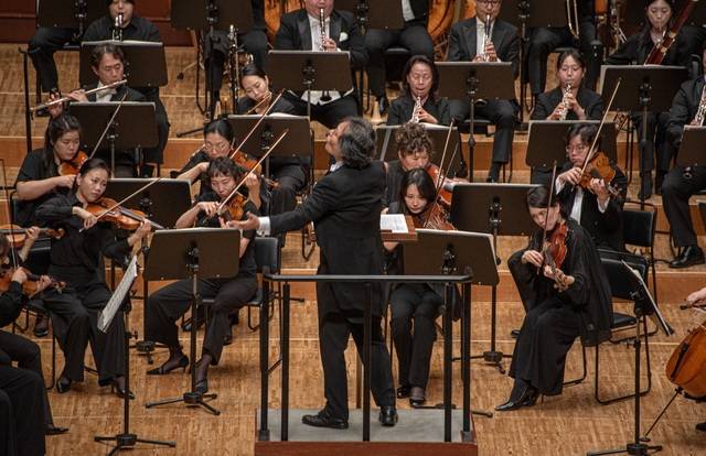 대구시향의 '2025 월드오케스트라 인 재팬' 후쿠오카 심포니홀 공연 장면. 대구시향 제공
