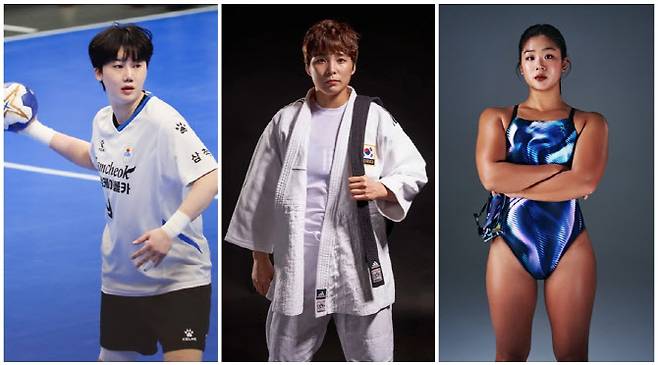 왼쪽부터 김온아, 김성연, 정유인