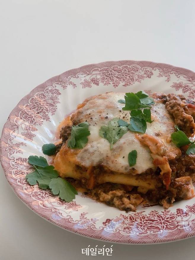 국산 우유로 만드는 베샤멜 소스가 들어간 라자냐. ⓒ마가리 레스토랑
