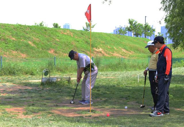 서울 영등포구에 위치한 파크골프장. 한겨레 자료사진