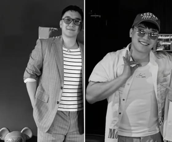 온라인상에서 가수 승리의 근황이 공유되고 있다. 전보다 살이 오른 모습이 눈에 띈다. 커뮤니티 캡처.