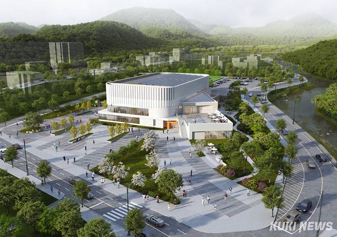 쿠키뉴스 DB(인제 서화 평화체육관 조감도)