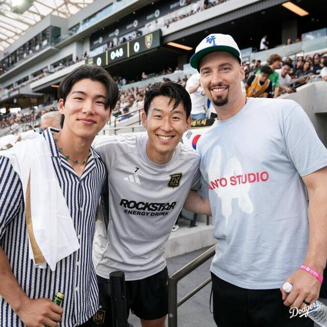 김혜성, 손흥민, 블레이크 스넬./LA 다저스 SNS