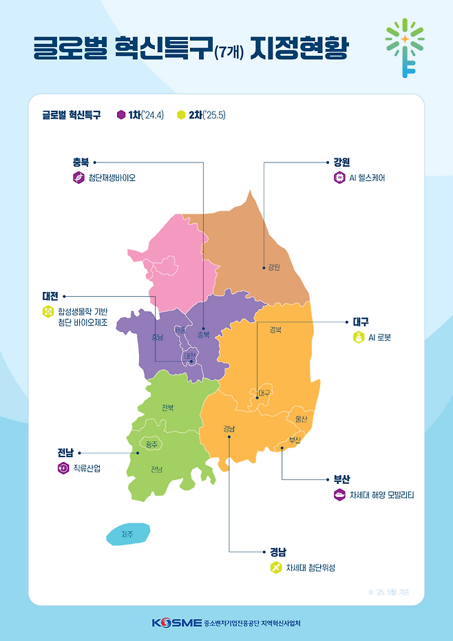 글로벌 혁신특구 지정 현황도 [경남도 제공]