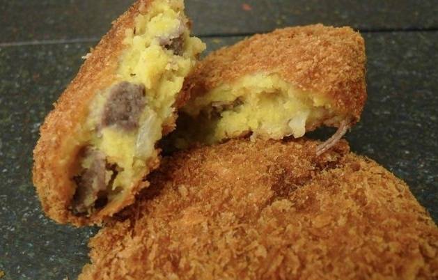 일본의 명물 고로케인 '고베 고로케 극미' 모습. CNN