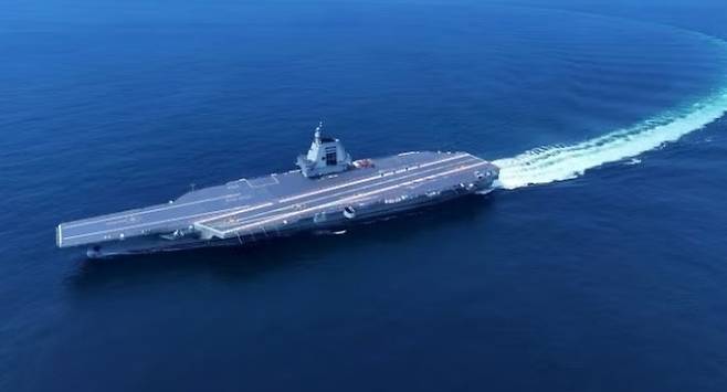 푸젠함 모습. 중국 인민해방군