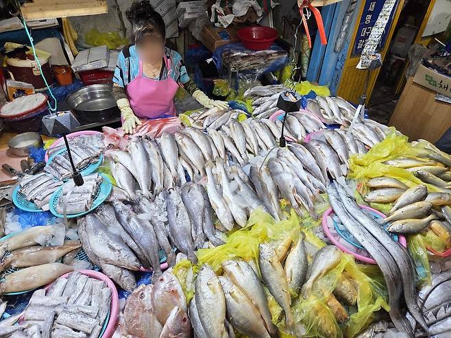 추석 맞아 싱싱한 수산물이 한가득 [촬영 박성제]