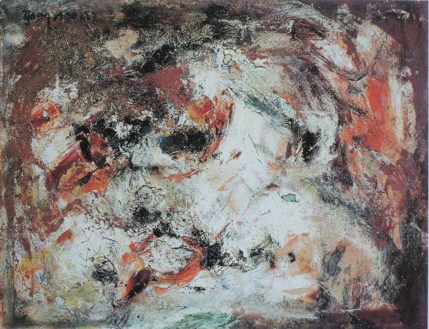 양수아 ‘작품(戰禍)’, 1972, 종이에 유채, 30x39.5cm