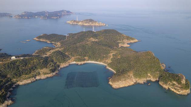 흑산공항 예정부지인 흑산도 대봉산 일대.<광주일보 자료사진>