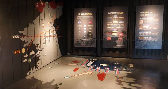 거제포로수용소유적공원 6.25역사관 내부 모습. 사진=거제해양관광개발공사