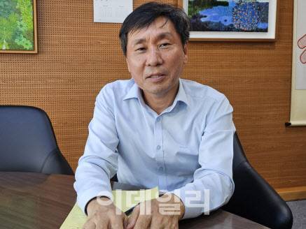 지난 15일 김근영 한스바이오메드 대표가 이데일리와 만나 인터뷰하고 있다. (사진=김진수 기자)