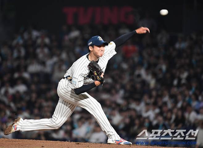 24일 창원 NC파크에서 열린 KBO리그 NC와 LG의 경기. 선발 투구하고 있는 NC 구창모. 창원=송정헌 기자songs@sportschosun.com/2025.09.24/