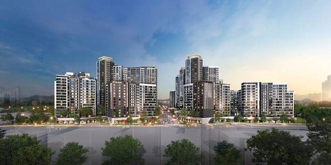 힐스테이트 메디알레 투시도. 현대건설.