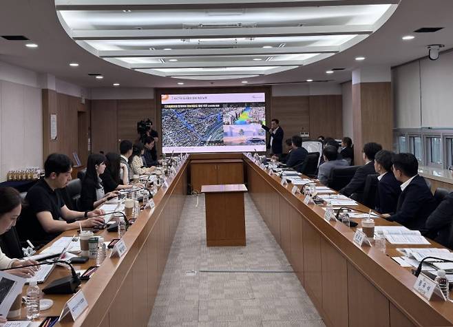 한국과학기자협회 과학미디어아카데미 현장. 건설연구원 제공